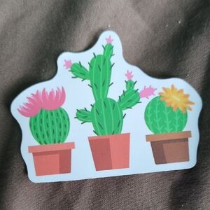 Cactus Sticker with Pink and Yellow Flowers 🔥🔥🔥20/$10, Bundle And Save